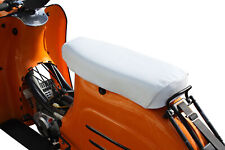 Leder Sitzbezug weiß glatt passend für Simson ohne Schriftzug Sitzbankbezug