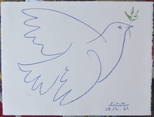 Pablo picasso colombe bleue - pablo,