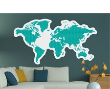 Weltkarte Wandaufkleber