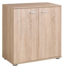 Kommode Sideboard Highboard Schrank Anrichte Wohnzimmer mit 2 Türen Eiche Sonoma