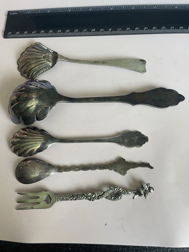 Löffel gabel antik silber - löffel,
