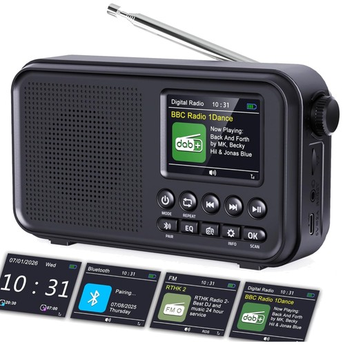 Tragbares dab radio ukw - tragbares, dab/dab+