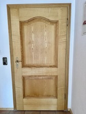 Komplett: Wohnungs-Eingangstüre aus Esche inkl. Zarge & Schließanlage Messing