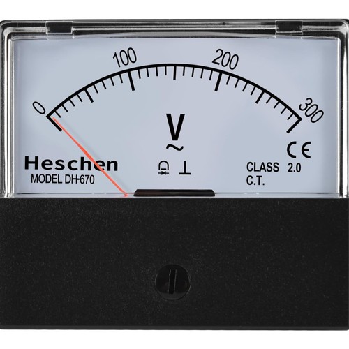 Rechteckiges voltmeter - rechteckiges,