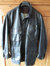 Barbour International Leder Jacke Gr. L 52