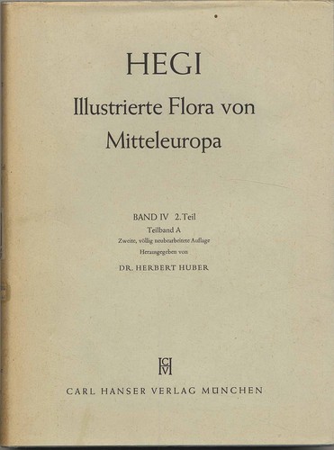 1961 hegi illustrierte flora - hegi:,