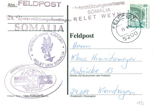 Deutschland 1993 feldpost - 1993, ak