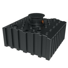 Zisterne 5000 L mit Biovitor & Abdeckung begehbarer Flachtank Regenwassertank