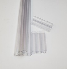 6x Acrylglas Rohr Kunstoffrohr klar durchsichtig Ø10mm 23,5cm Acrylrohr