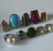 Modeschmuck Ringe X10