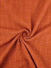 Boucle-Stoff orange/koralle