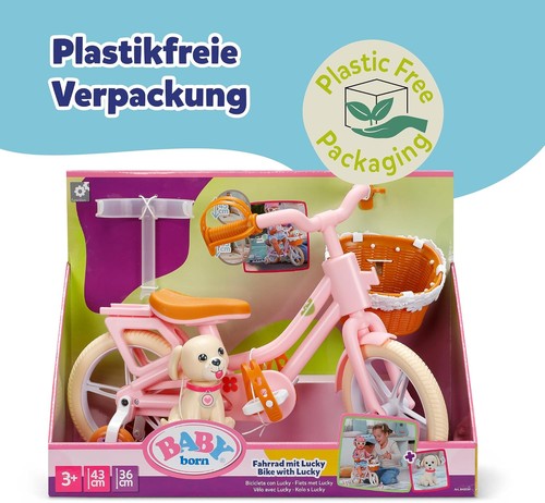 Baby born fahrrad mit lucky - born,