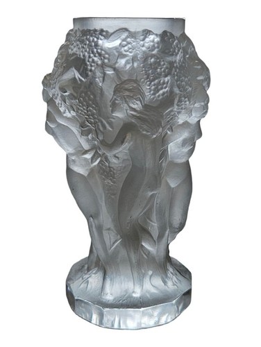 Transparente jugendstil vase - transparente,