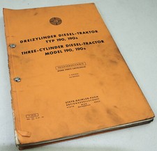 Steyr 3-Zyl. Dieseltraktor Typ 190 und 190s Ersatzteilliste Parts LIst 1967