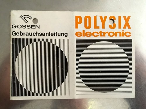 Gossen polysix electronic - polysix,