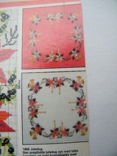 Kreuzstich Stickbild Weihnachten 4 Stickmuster dänisch Handarbeit Stickvorlagen