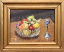 ART NOUVEAU STILL LIFE GLASS