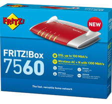 AKTION AVM FRITZ!Box 7560, inkl. Zubehör, Händler-Re, OVP, Refurbished=neuwertig