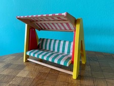 Hollywoodschaukel  Puppenhaus  Puppenstube 1:12 dollhouse garden swing
