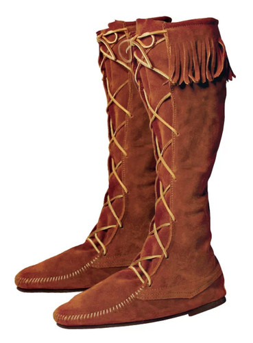 Mittelalter stiefel braun mit - mittelalter,