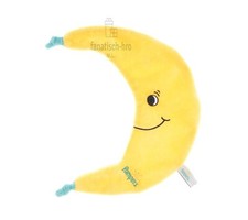Pampers Schmusetuch Plüsch Mond gelb Kuscheltuch mit Gesicht Baby Trostspender
