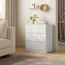 Kommode mit 3 Schubladen Wohnzimmer Sideboard Schubladenschrank 60 x 70 x 40 cm