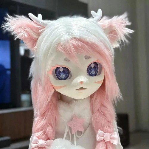 Pelzige maske fursuit kopf - maske,