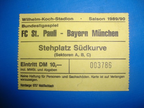 Ticket pauli fc - st.,