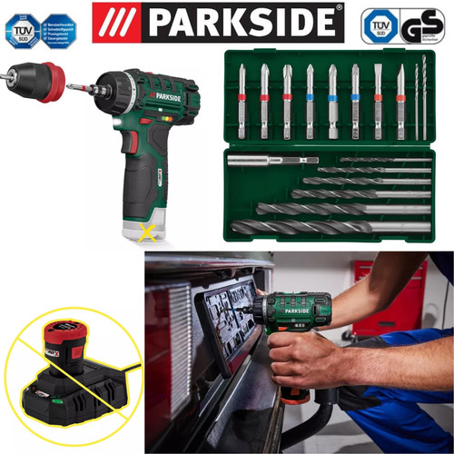 Parkside akku bohrschrauber - parkside,