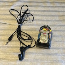 Vintage Juke Box tragbares Akku Radio 80er Jahre mit Ohrhörern funktionstüchtig 