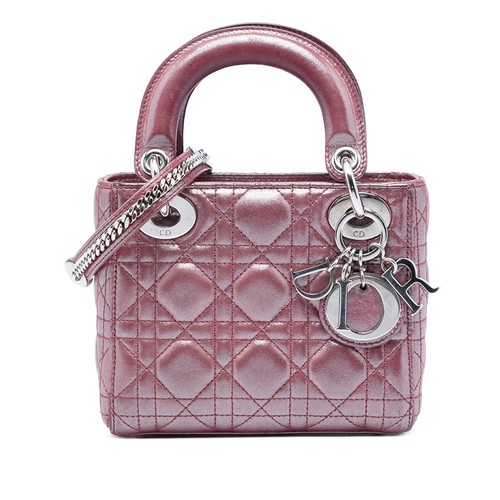 Dior mini iridescent lambskin - dior,