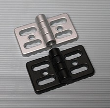 1x Scharnier für 40er und 45er Aluprofil Metall schwarz oder silber