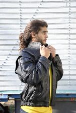 Herren Lederjacke Lederweste Patchwork Leder 80er True VINTAGE 80s leather