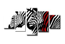 Bild 5 tlg zebra Bild visario