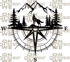 Aufkleber "Wolf 22" klein