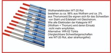 10x Wolframnadel WT20 WC20
