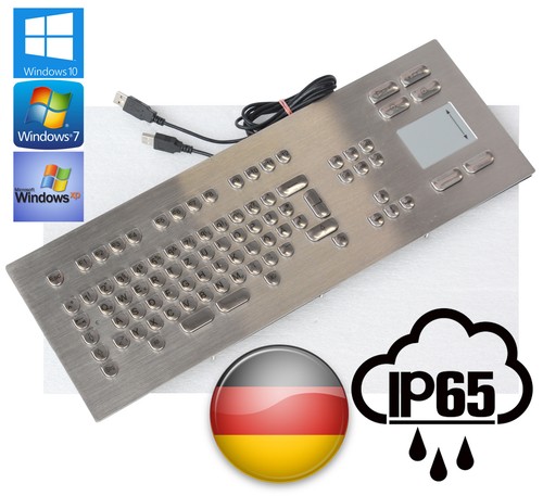 Usb antivandal tastatur stahl - antivandal,