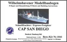 Wilhelmshavener Modellbaubogen "CAP SAN DIEGO" Maßstab 1:250  