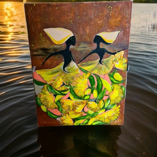 Acrylbild abstrakt unikat - acrylbild,