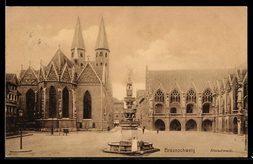 Ansichtskarte braunschweig - ansichtskarte,
