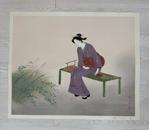 Japanischer holzschnitt ukiyoe - japanischer,