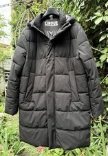 Cooler CINQUE Herren Stepp Mantel Parka Gr.XXL schwarz Kapuze neuw. LP.400€ 👍