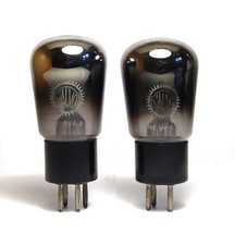 2x Valvo RE084k / RE084 k Mikrofon Röhre, Europa-Stift-Sockel, "gut" auf W19S