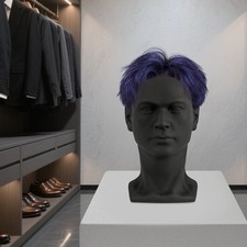 Herren Modellkopf Styroporkopf