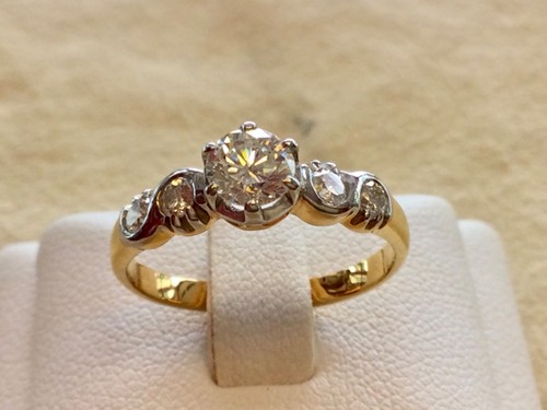 18k gold diamant ring hochzeit - 18k,