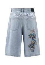 Ed Hardy Battle Dragon Diama Short Jeans Herren kurze Hose bleach 18179