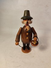 Räuchermann Hanfbart Pilzsammler Wandersmann Expertic DDR Seiffen Erzgebirge