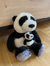Nici Panda Mit Baby Plüsch Stofftier Kuscheltier 27cm Pandabär Zoo Selten Rar #6