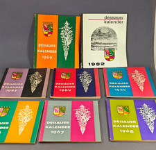 8 x Dessauer Kalender 1963 -