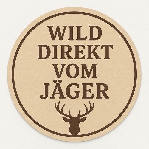 Sticker wild direkt von der - "wild,